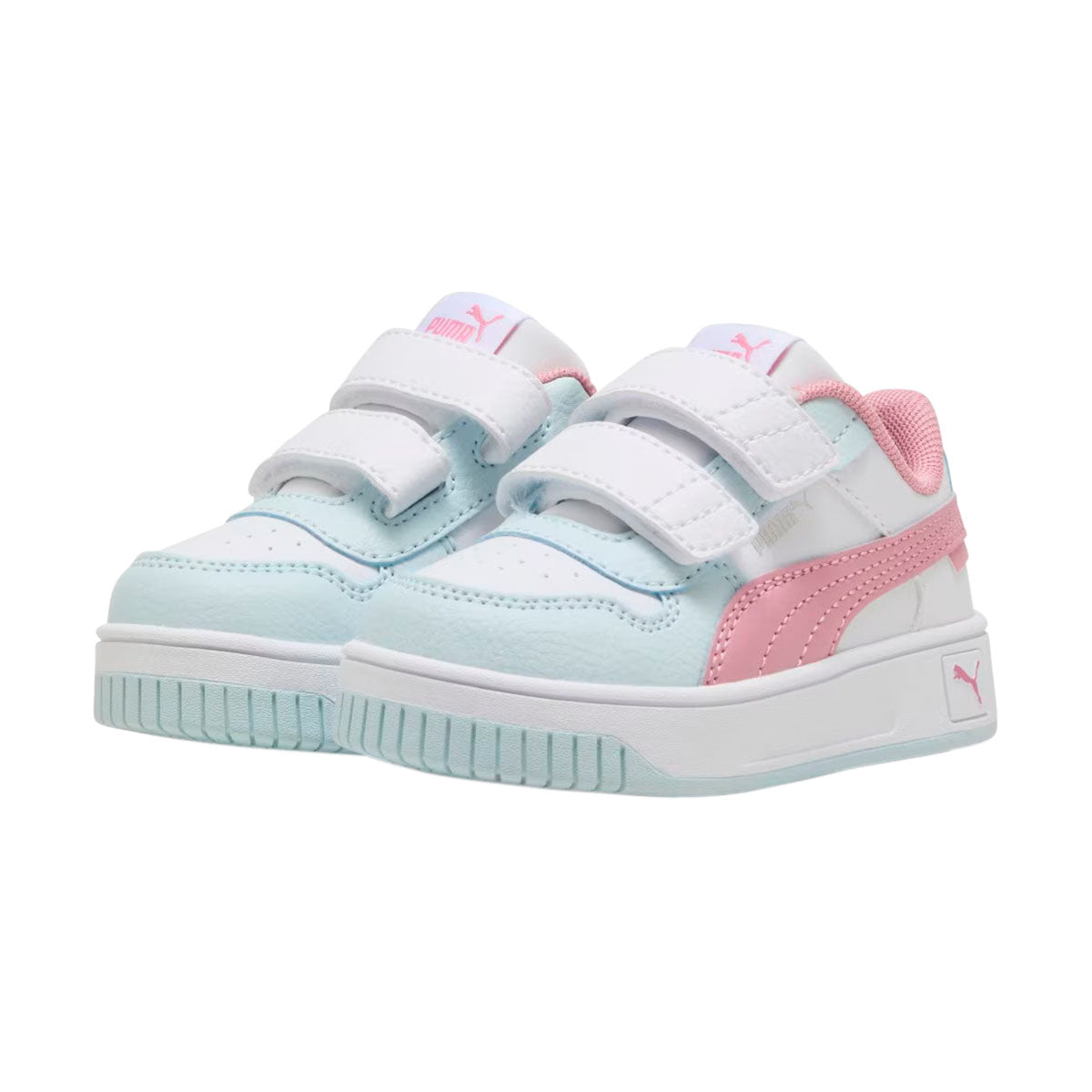 TENIS PUMA CARINA STREET INFANTIL COLOR BLANCO ROSA AZUL