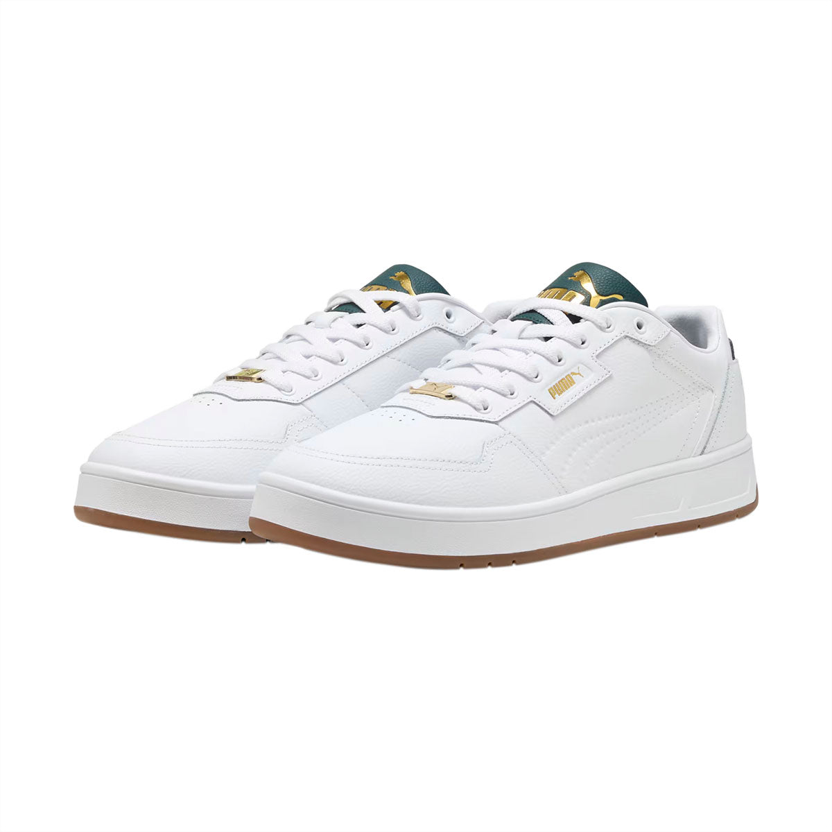 TENIS PUMA COURT CLASSIC LUX PARA CABALLERO COLOR BLANCO VERDE