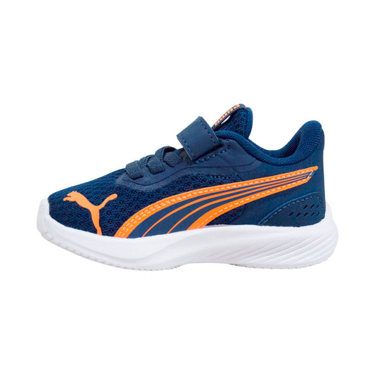 TENIS PUMA POUCE AC+ INFANTIL COLOR AZUL MARINO NARANJA