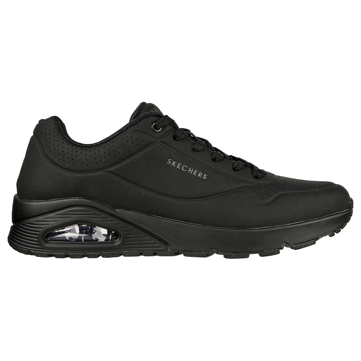 SKECHERS THE UNO PARA CABALLERO COLOR NEGRO MONOCROMO