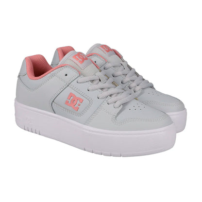 TENIS DC SHOES MANTECA 4 PLATFORM PARA DAMA COLOR GRIS