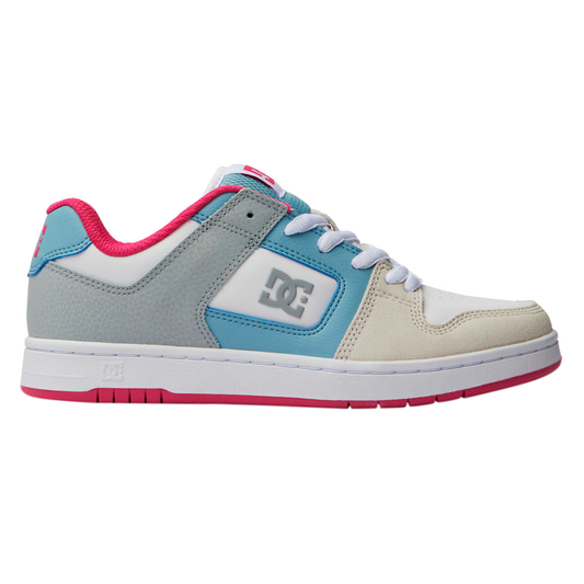 DC SHOES MANTECA 4 PARA DAMA COLOR BLANCO AZUL FIUSHA