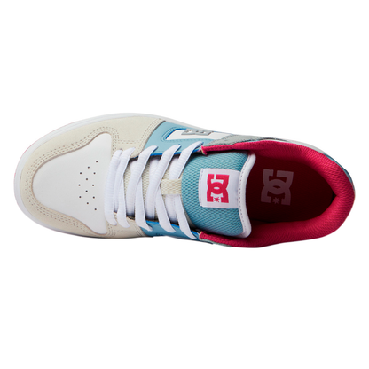 DC SHOES MANTECA 4 PARA DAMA COLOR BLANCO AZUL FIUSHA
