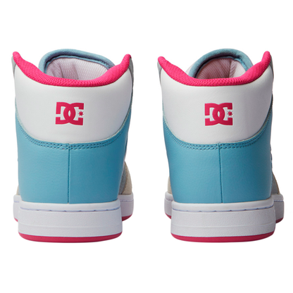 DC SHOES MANTECA 4 HI PARA DAMA COLOR BLANCO FIUSHA AZUL