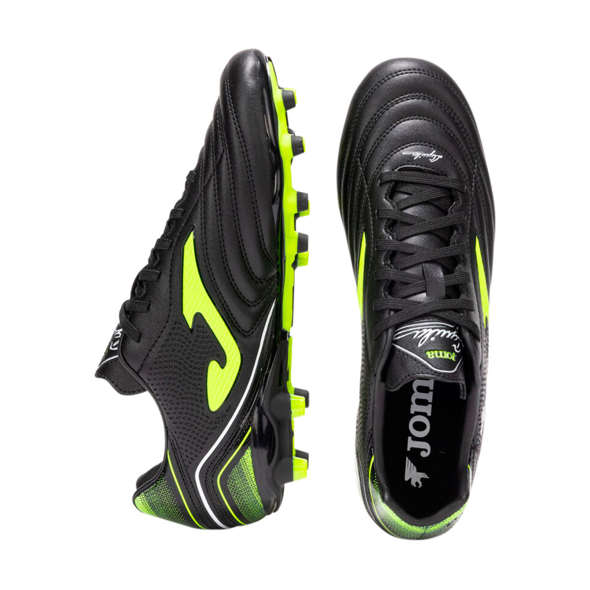 TENIS JOMA AGUILA FG PARA CABALLERO COLOR NEGRO AMARILLO