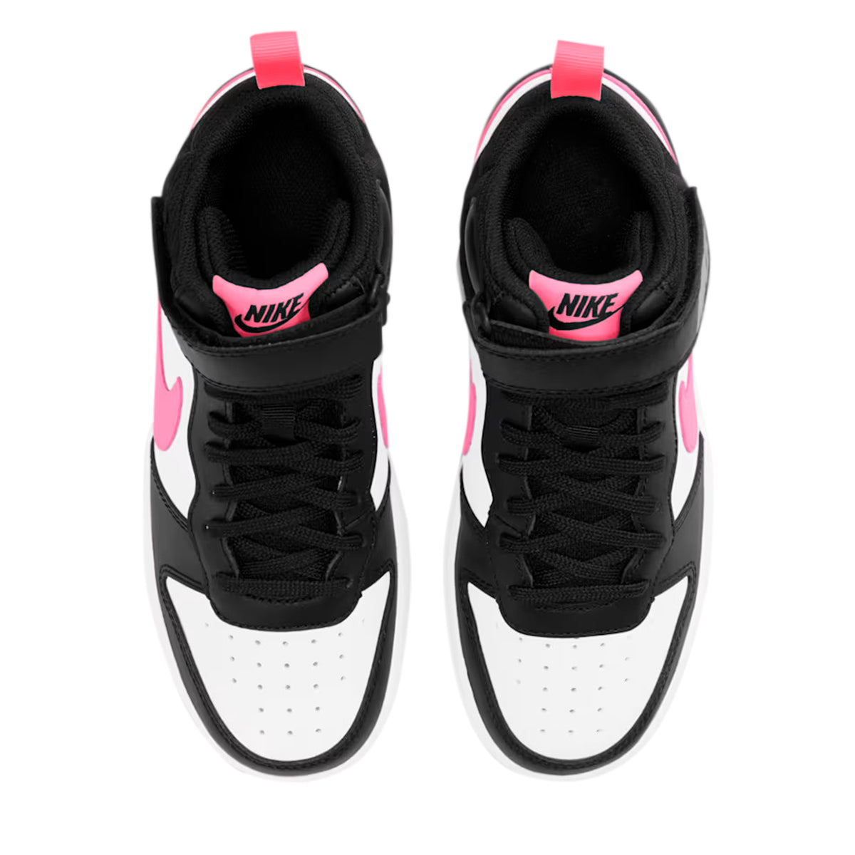 TENIS NIKE COURT BOROUGH MID 2 JUVENIL COLOR BLANCO NEGRO FIUSHA