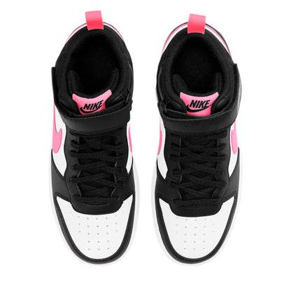 TENIS NIKE COURT BOROUGH MID 2 JUVENIL COLOR BLANCO NEGRO FIUSHA