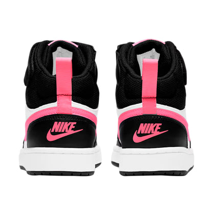 TENIS NIKE COURT BOROUGH MID 2 JUVENIL COLOR BLANCO NEGRO FIUSHA
