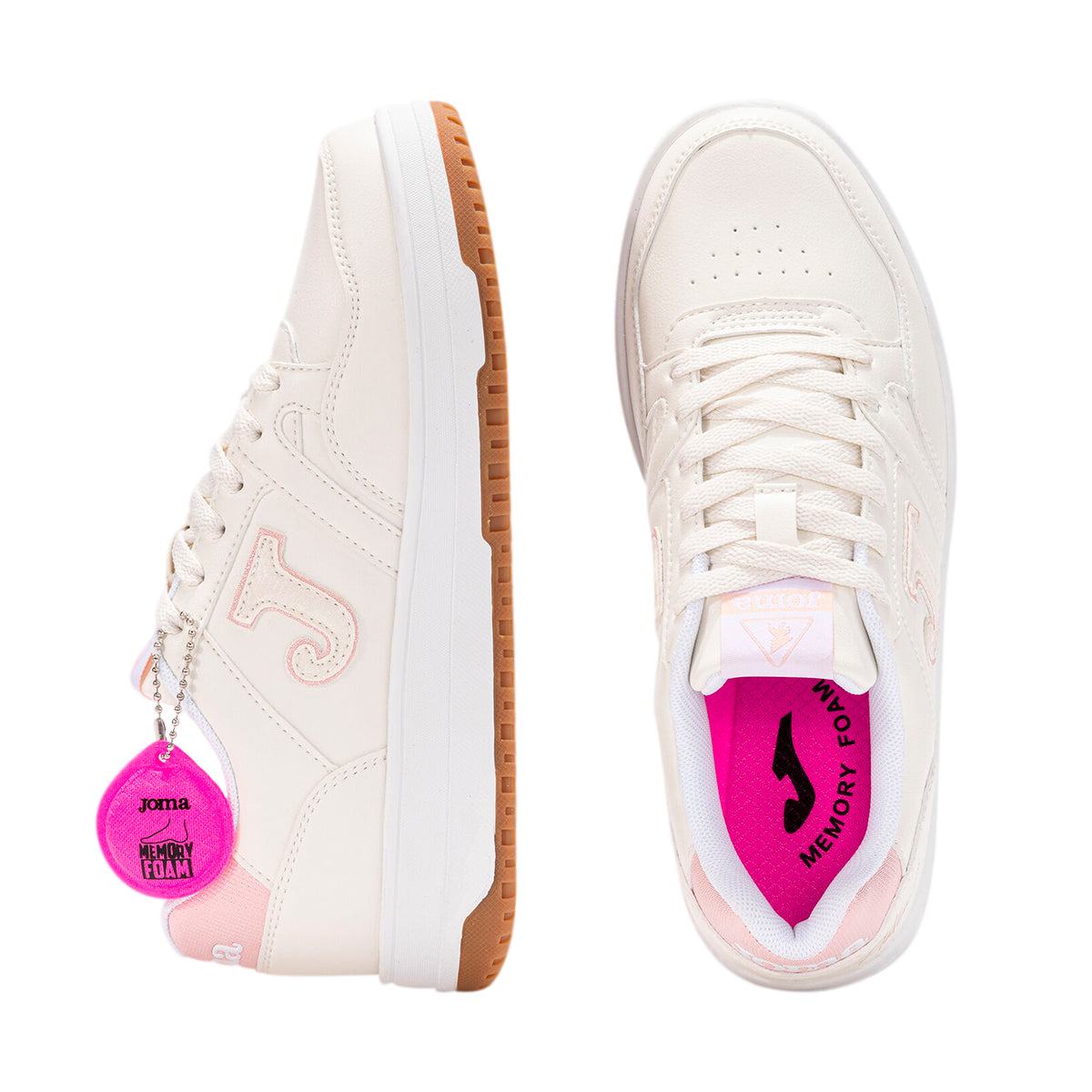 TENIS JOMA C.PLATEA PARA DAMA COLOR BEIGE ROSA