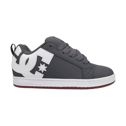 TENIS DC SHOES COURT GRAFFIK PARA CABALLERO COLOR GRIS BLANCO