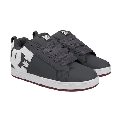 TENIS DC SHOES COURT GRAFFIK PARA CABALLERO COLOR GRIS BLANCO