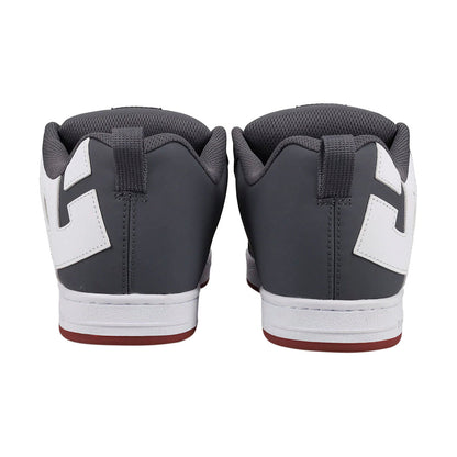 TENIS DC SHOES COURT GRAFFIK PARA CABALLERO COLOR GRIS BLANCO