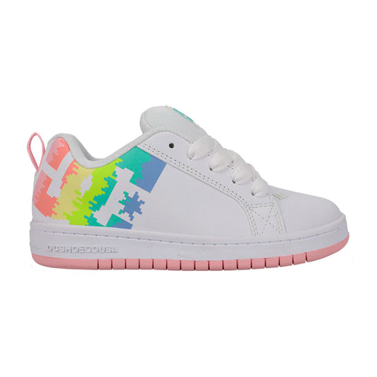 TENIS COURT GRAFFIK PARA DAMA COLOR BLANCO ROSA