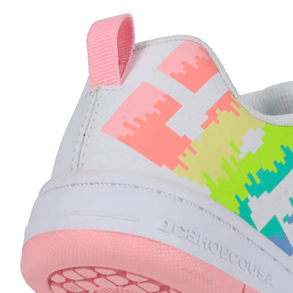 TENIS COURT GRAFFIK PARA DAMA COLOR BLANCO ROSA