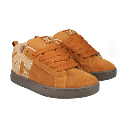 TENIS DC SHOES COURT GRAFFIK SE PARA CABALLERO COLOR MOSTAZA