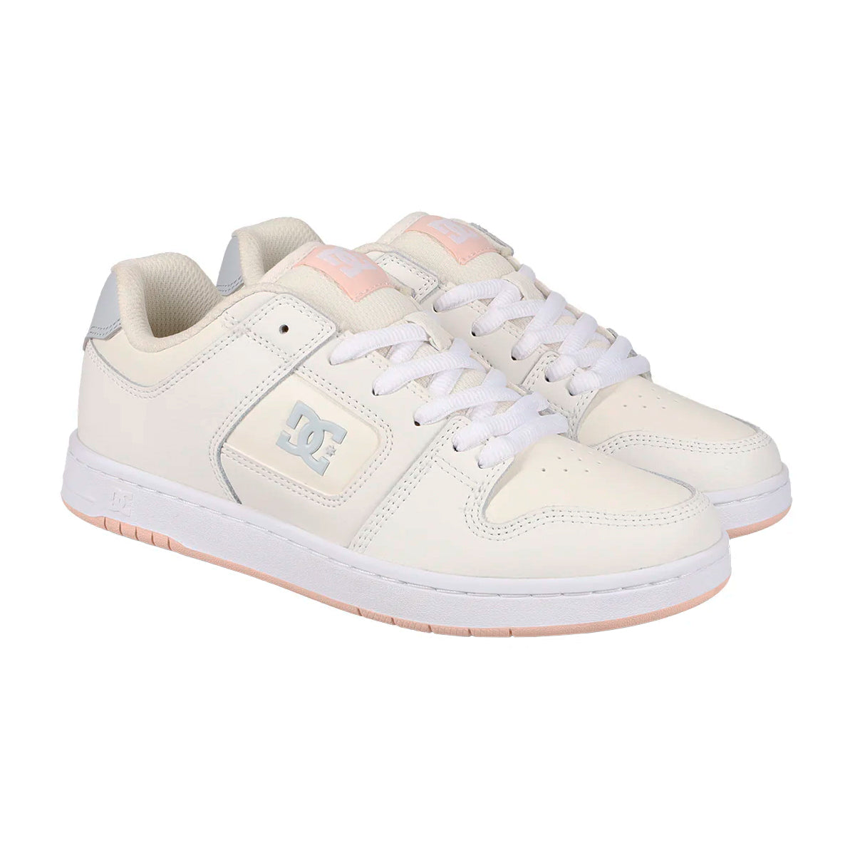 TENIS DC SHOES MANTECA 4 PARA DAMA COLOR BEIGE CORAL