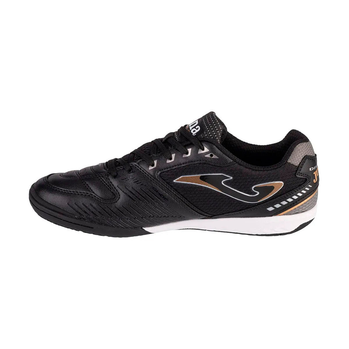 TENIS JOMA DRIBLING PARA CABALLERO COLOR NEGRO BLANCO ORO