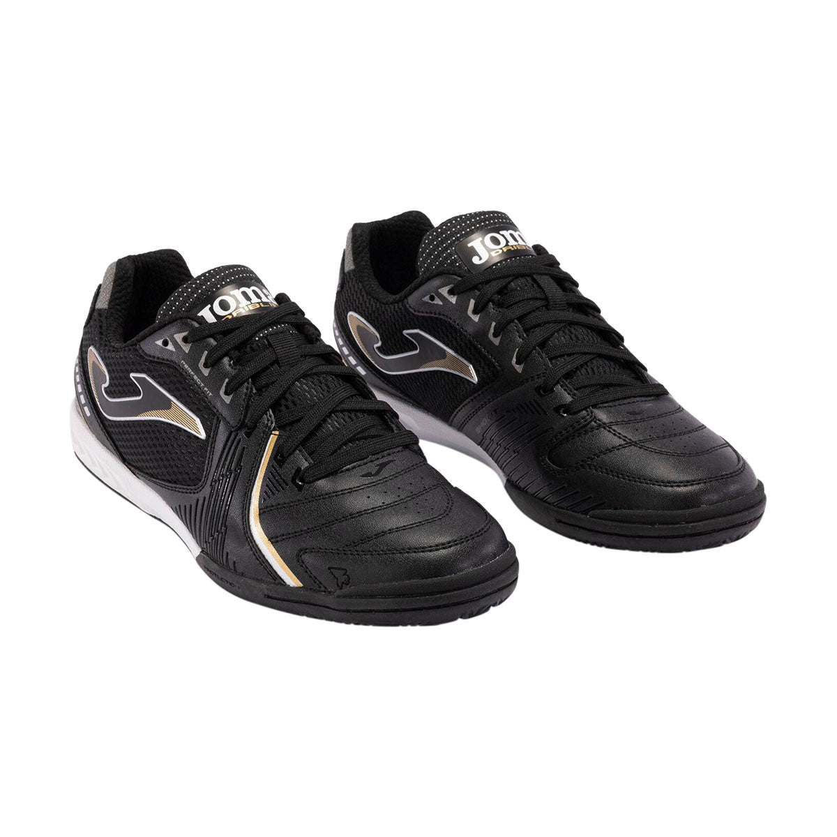 TENIS JOMA DRIBLING PARA CABALLERO COLOR NEGRO BLANCO ORO