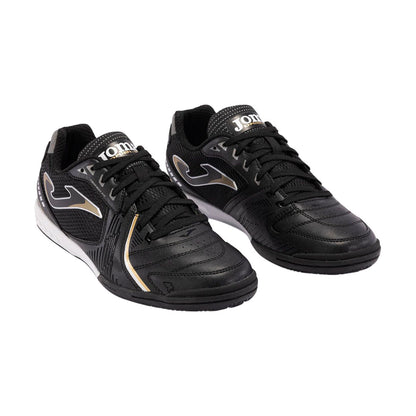 TENIS JOMA DRIBLING PARA CABALLERO COLOR NEGRO BLANCO ORO