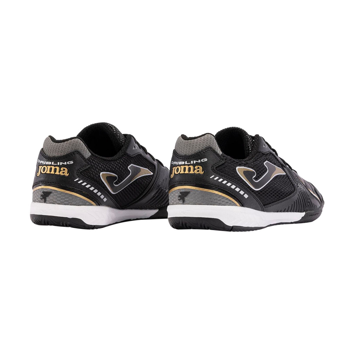 TENIS JOMA DRIBLING PARA CABALLERO COLOR NEGRO BLANCO ORO