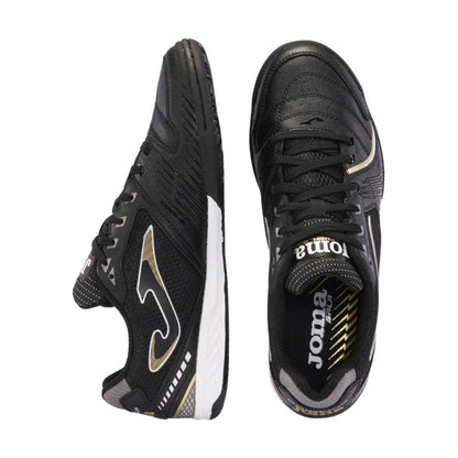 TENIS JOMA DRIBLING PARA CABALLERO COLOR NEGRO BLANCO ORO