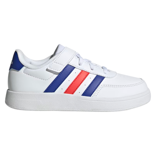 ADIDAS BREAKNET 2.0 PARA NIÑO COLOR BLANCO AZUL ROJO
