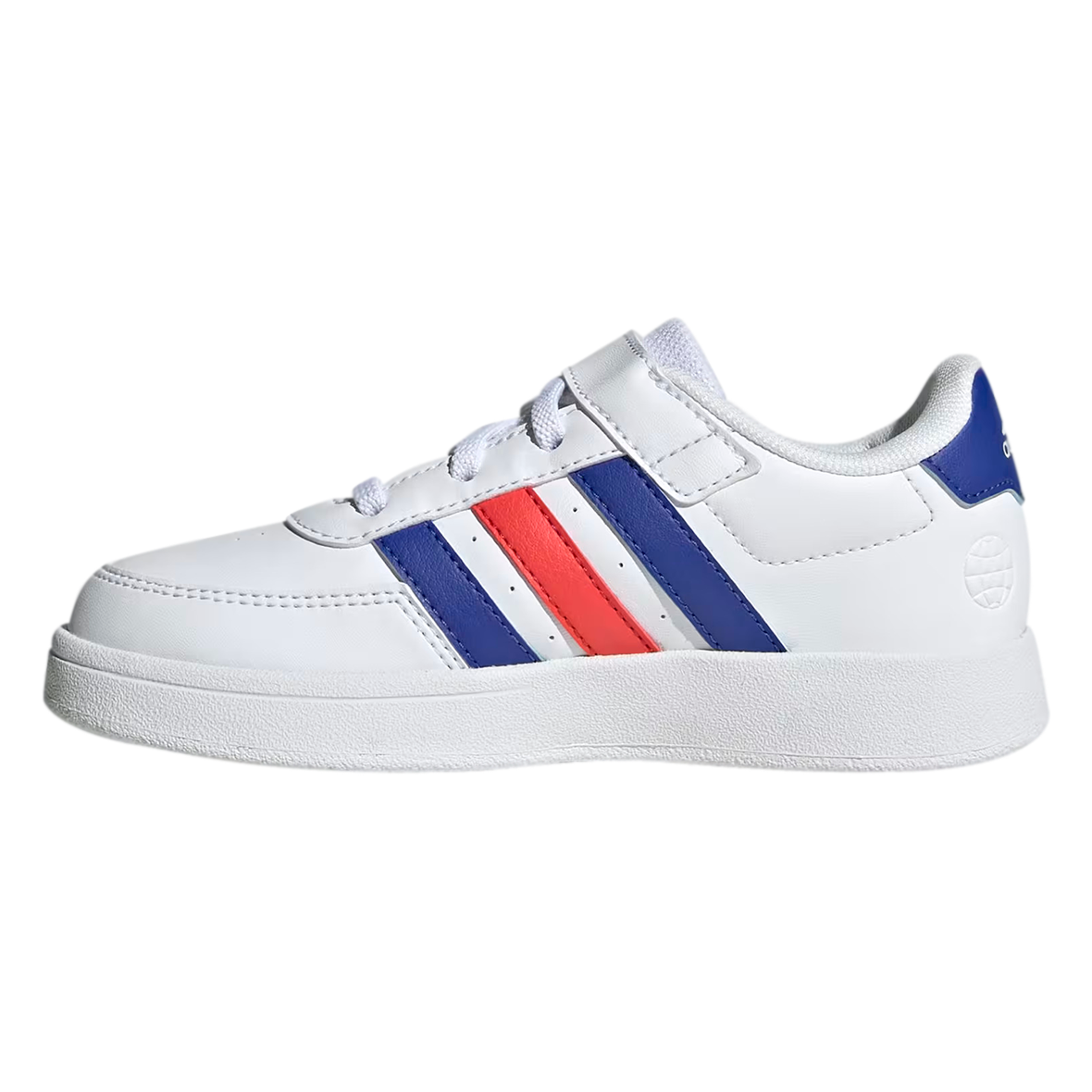 ADIDAS BREAKNET 2.0 PARA NIÑO COLOR BLANCO AZUL ROJO