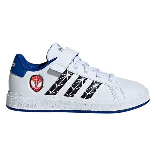 ADIDAS GRAND COURT SPIDERMAN PARA NIÑO COLOR BLANCO