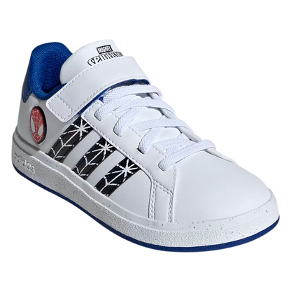 ADIDAS GRAND COURT SPIDERMAN PARA NIÑO COLOR BLANCO