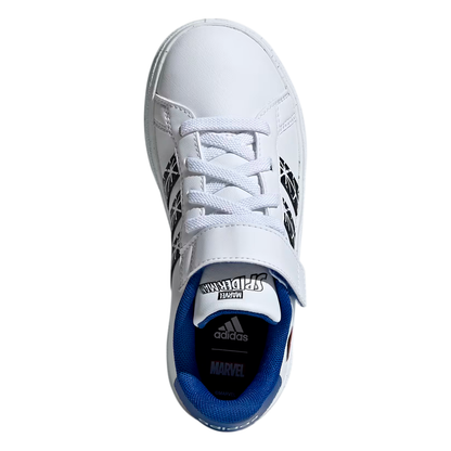 ADIDAS GRAND COURT SPIDERMAN PARA NIÑO COLOR BLANCO