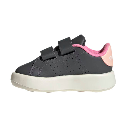 TENIS ADIDAS ADVANTAGE INFANTIL COLOR GRIS ROSA