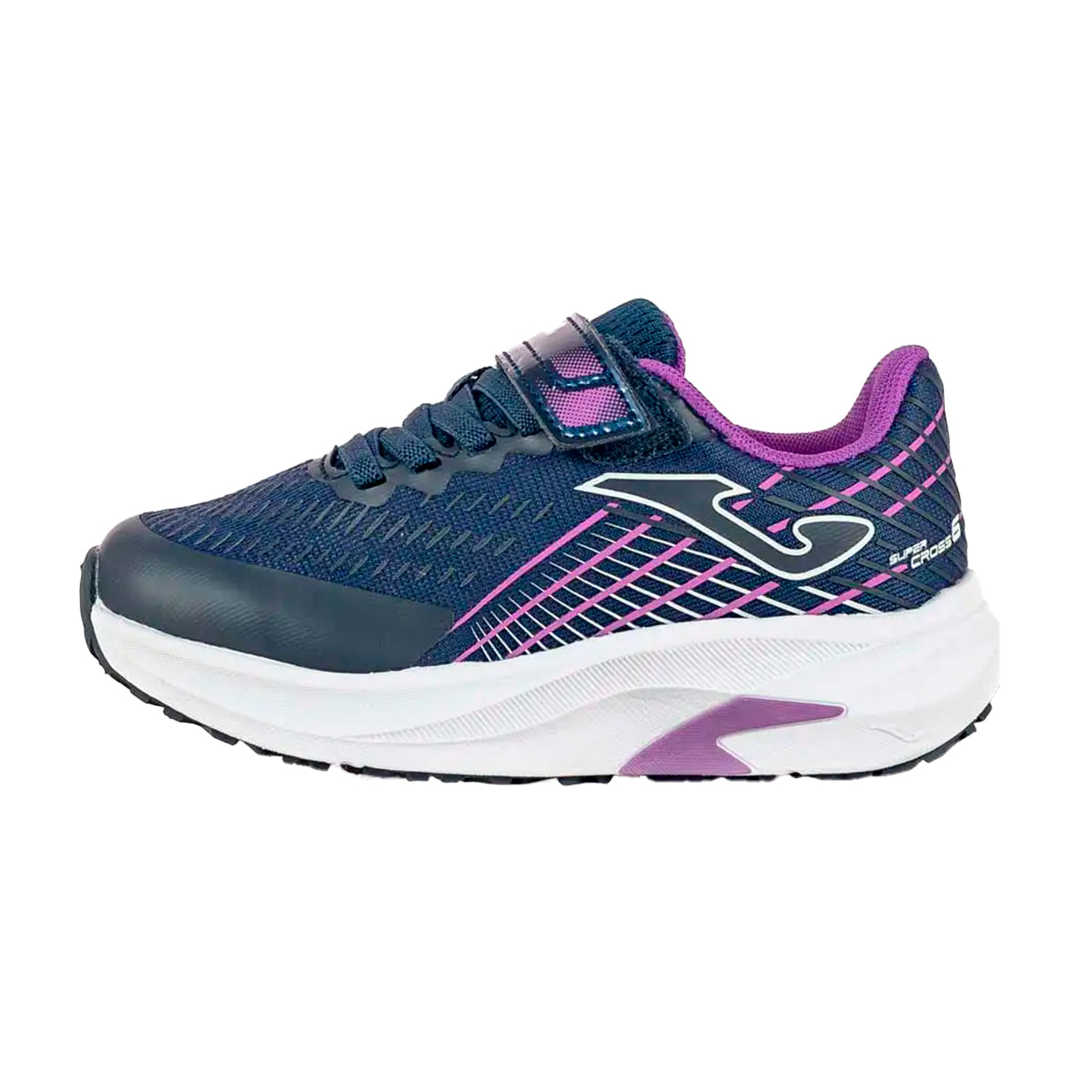 TENIS JOMA SUPER CROSS JR PARA NIÑA COLOR MARINO FIUSHA