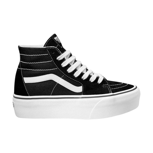 VANS SK8 HI TAPERED STACK PARA DAMA COLOR NEGRO BLANCO