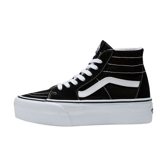 VANS SK8 HI TAPERED STACK PARA DAMA COLOR NEGRO BLANCO