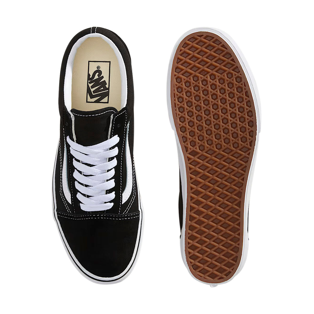 VANS OLD SKOOL DE PLATAFORMA PARA DAMA NEGRO BLANCO