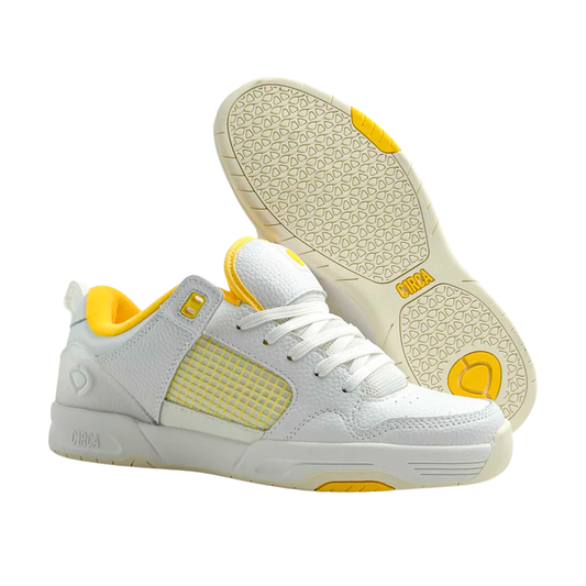 TENIS C1RCA TAVE TT PARA CABALLERO COLOR BLANCO AMARILLO