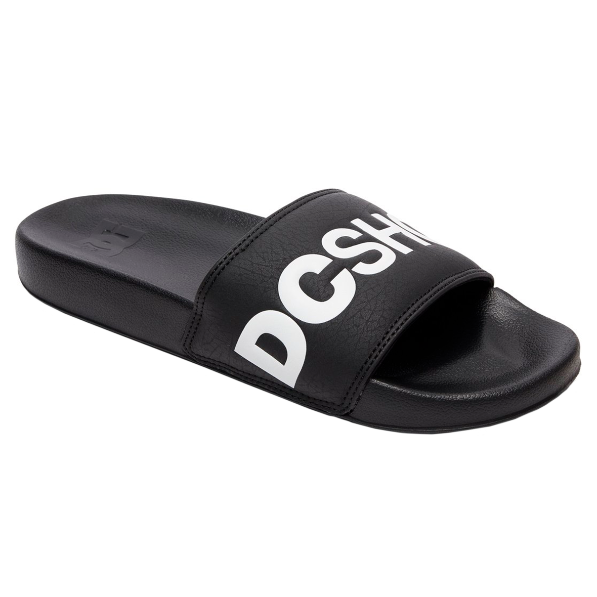 SANDALIA DC SHOES SLIDE PARA CABALLERO COLOR NEGRO BLANCO