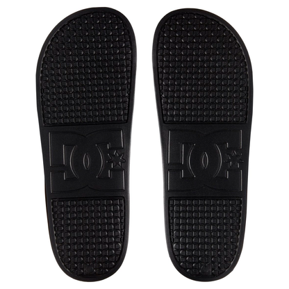 SANDALIA DC SHOES SLIDE PARA CABALLERO COLOR NEGRO BLANCO