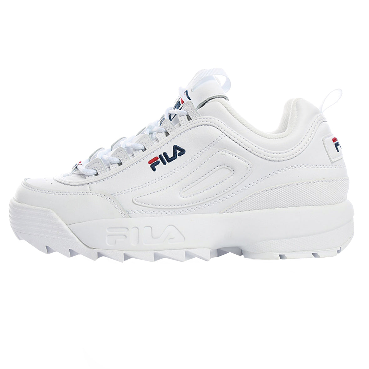 FILA DISRUPTOR II PREMIUM PARA NIÑO COLOR BLANCO MARINO
